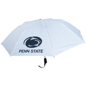 white umbrella with Penn State under Athletic Logo